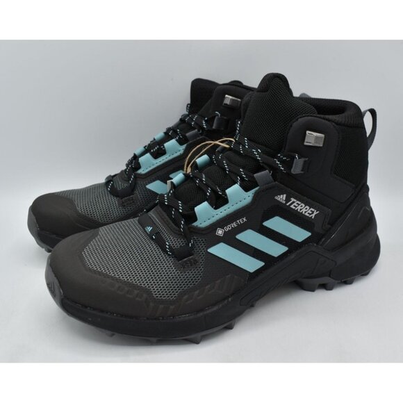 Adidas Womens Size 8 Terrex Swift R3 Mid GTX Gore-Tex Waterproof Hiking Boots - Picture 1 of 11